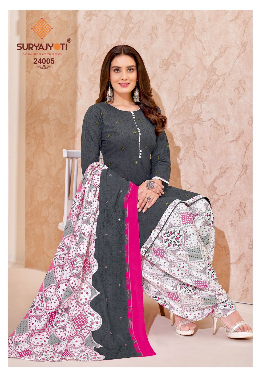 Patiala Kudi Vol 24 By Suryajyoti Cotton Dress Materials
